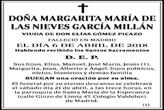 Margarita María de las Nieves García Millán